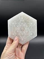 Selenita - Cubo de Metatron - Hexágono - imagem 2