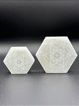 Selenita - Cubo de Metatron - Hexágono - imagem 3
