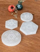 Selenita - Cubo de Metatron - Hexágono - imagem 1